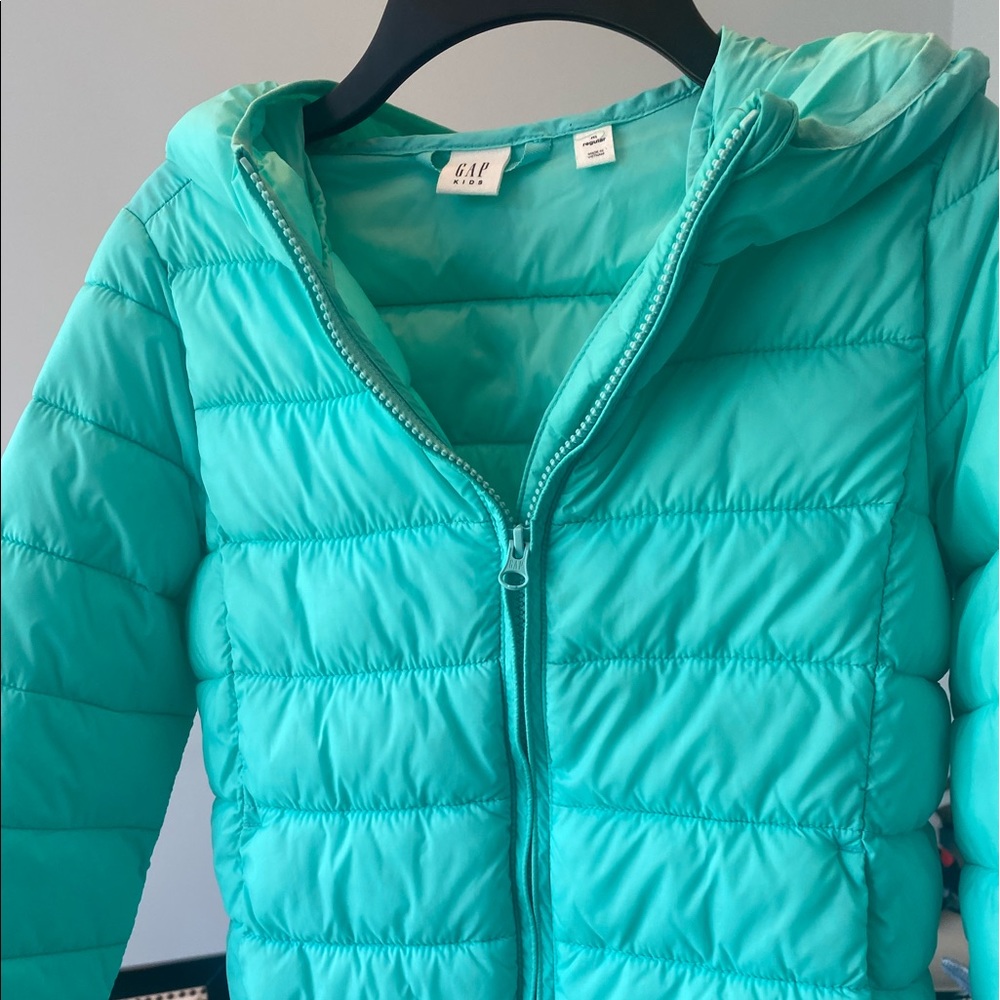 Gap Girls Seafoam Puffer Jacket